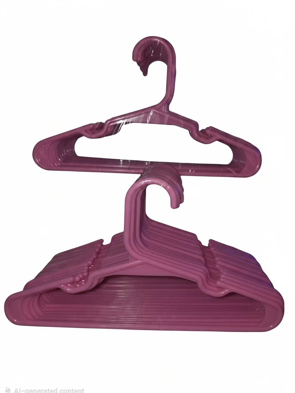 Pink Plastic Clothing Hangers - Pack of Durable Home Storage Hangers